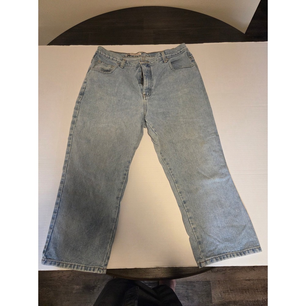 Old Navy Womens Light Wash Straight Leg Denim Jeans Blue Size 12 Regular Classic